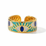 Wide Evil Eye Statement Ring