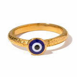 Dainty Evil Eye Band Ring