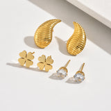 Crescent Moon Earring Set