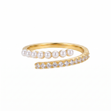 Pearl Wrap Open Ring
