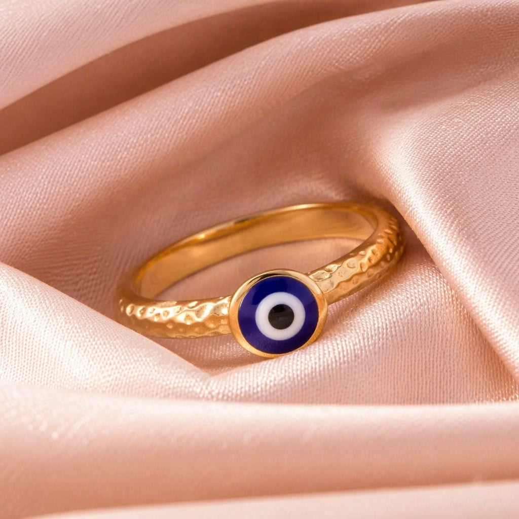 Dainty Evil Eye Band Ring