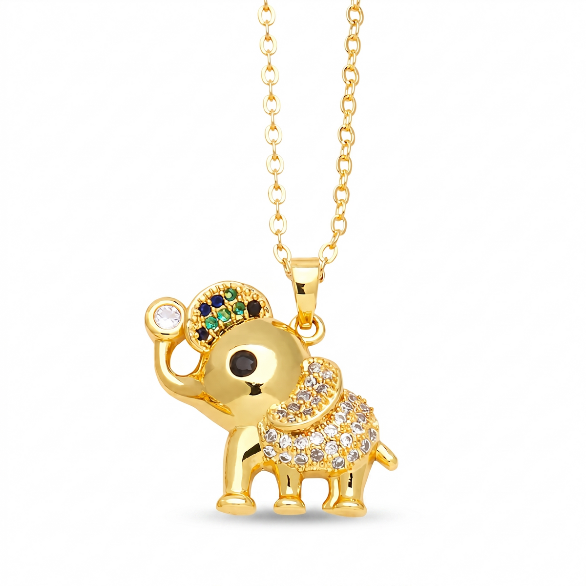 Cute Elephant Pendant Necklace