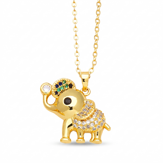 Cute Elephant Pendant Necklace