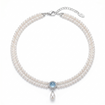 Blue Crystal Butterfly Necklace
