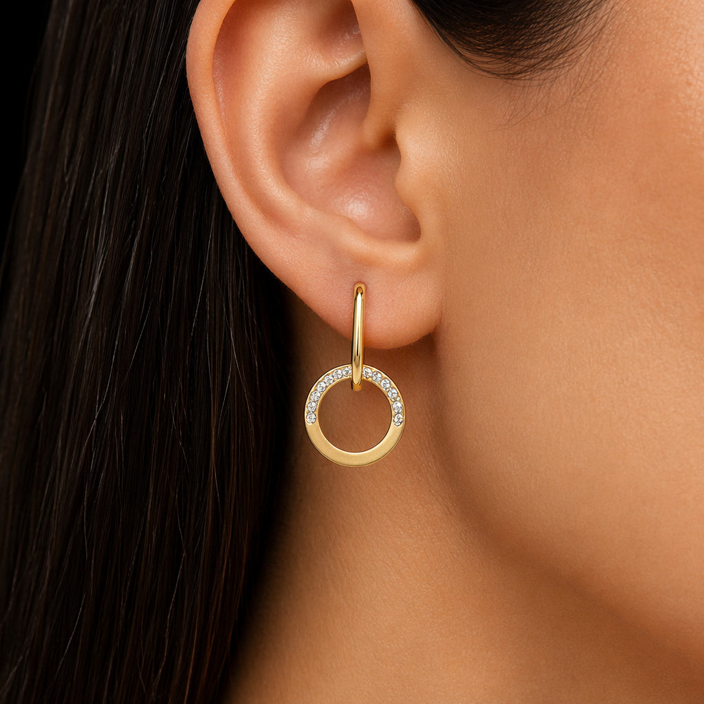 Mixed Heart Hoop Earring Set