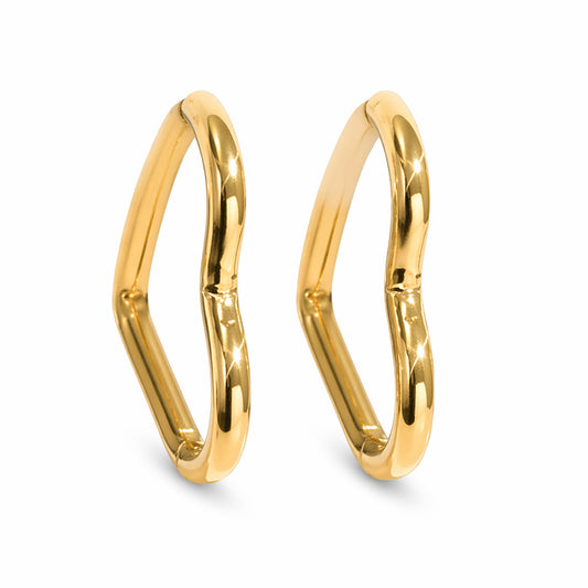 Heart Stud & Hoop Earring Set