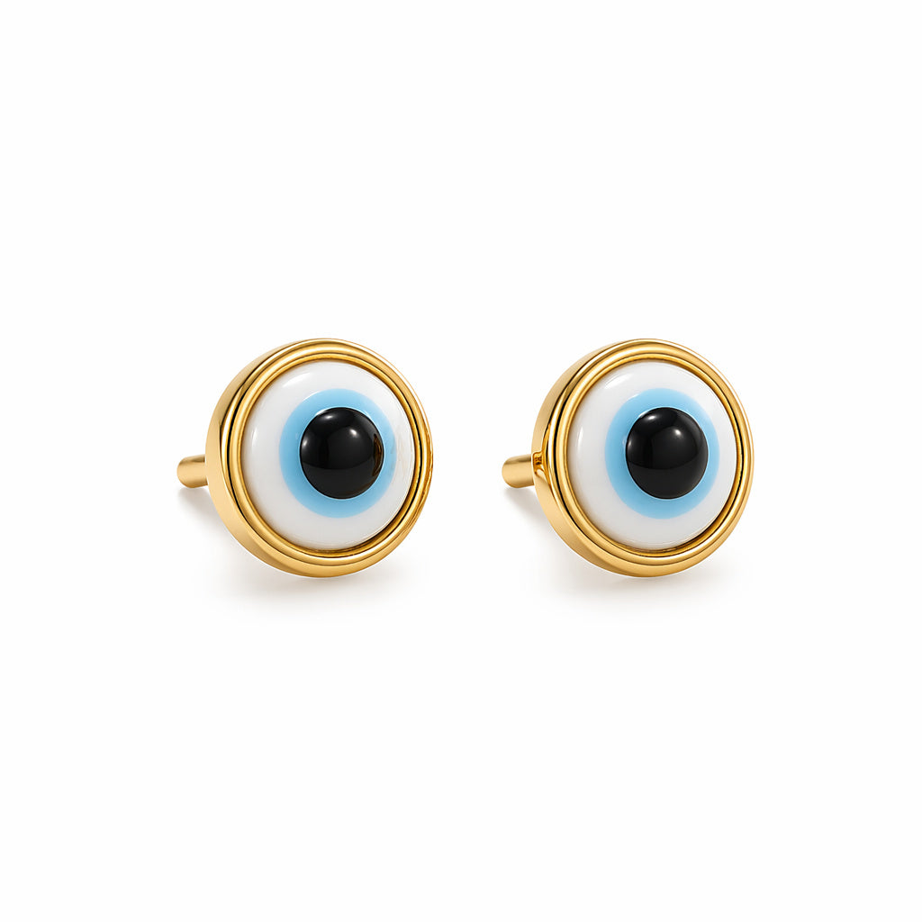 Evil Eye Hoop Earring Set