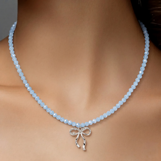 Blue Butterfly Clavicle Necklace