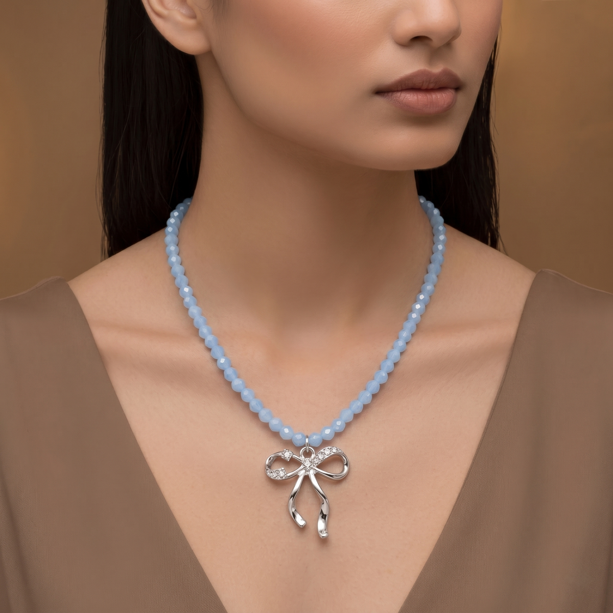 Blue Butterfly Clavicle Necklace