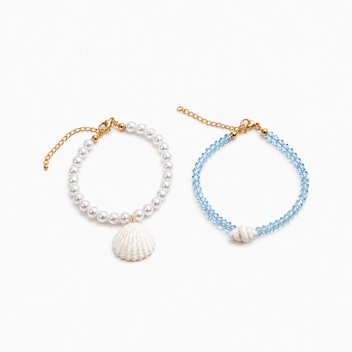 Pearl Shell Beach Bracelet Set