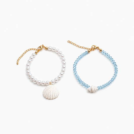 Pearl Shell Beach Bracelet Set