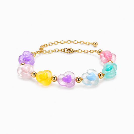 Pastel Bear Charm Bracelet