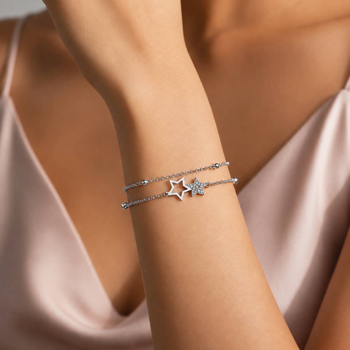 Double Star Crystal Bracelet