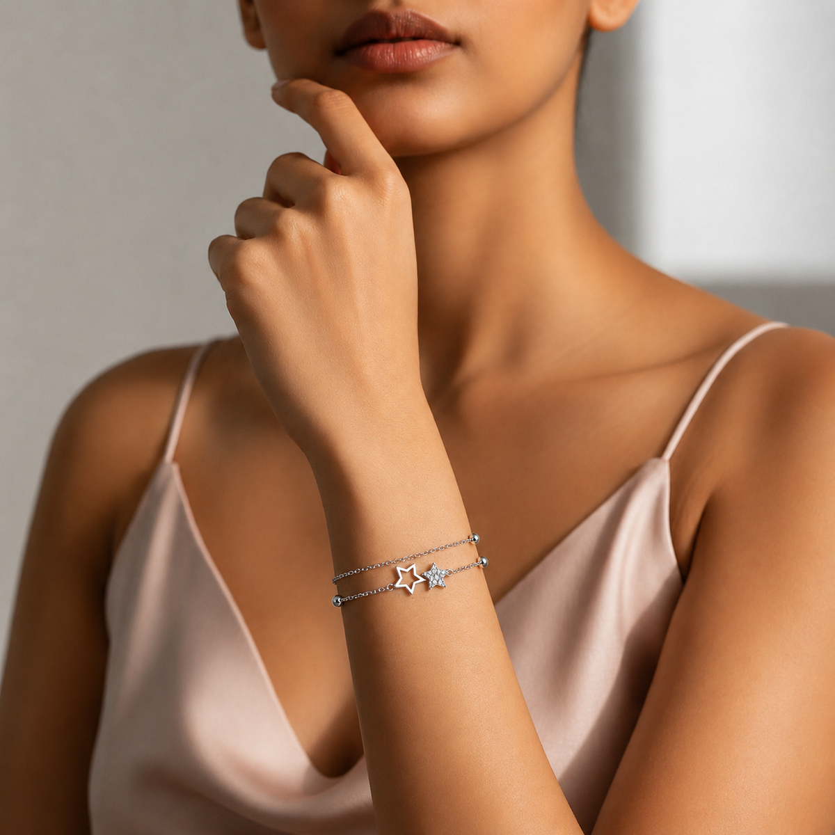 Double Star Crystal Bracelet
