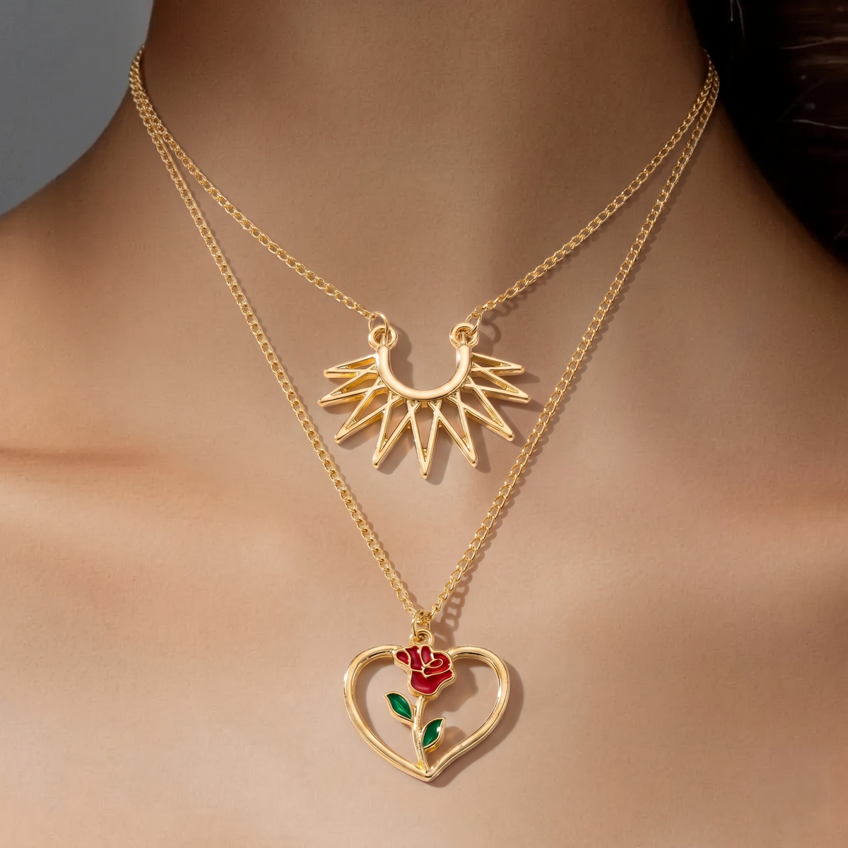 Conch Shell Layered Necklace