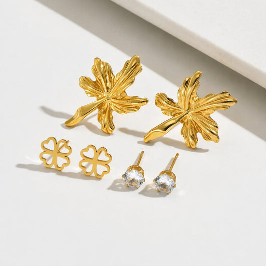 Maple Leaf Earring Set