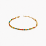 Rainbow Crystal Tennis Bracelet