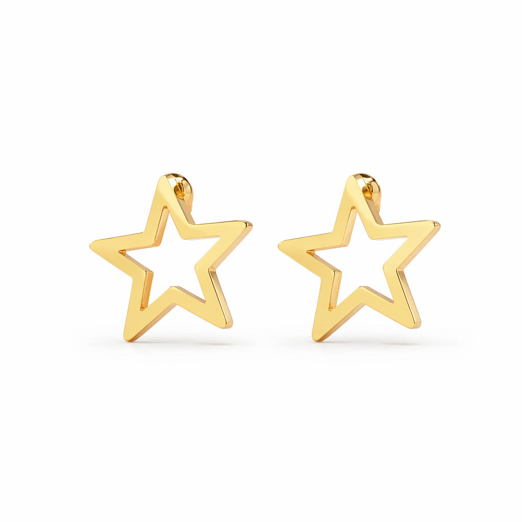 Star Hoop Earring Set