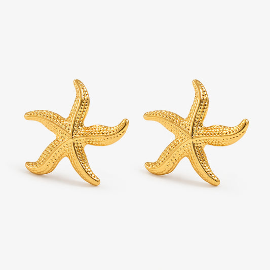 Starfish Hoop Earring Set