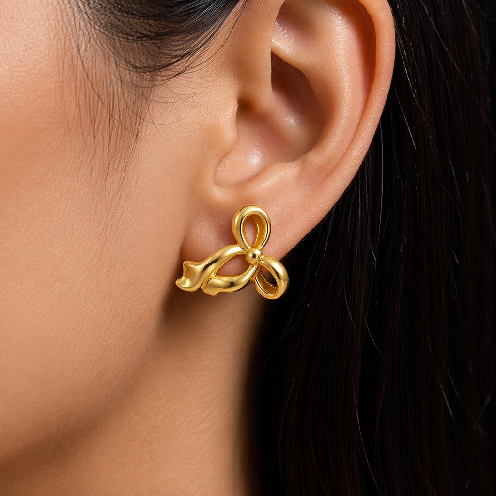 Bow Knot Earring Set