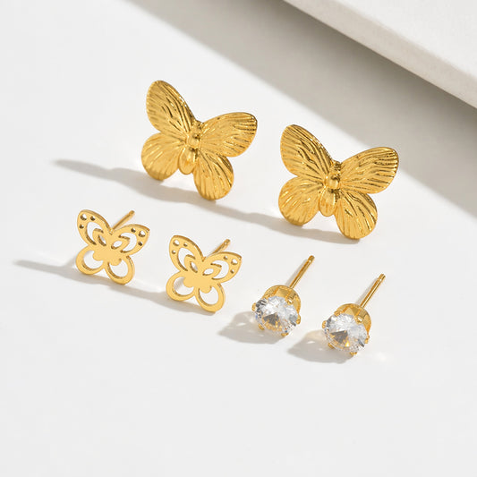 Butterfly Earring Set