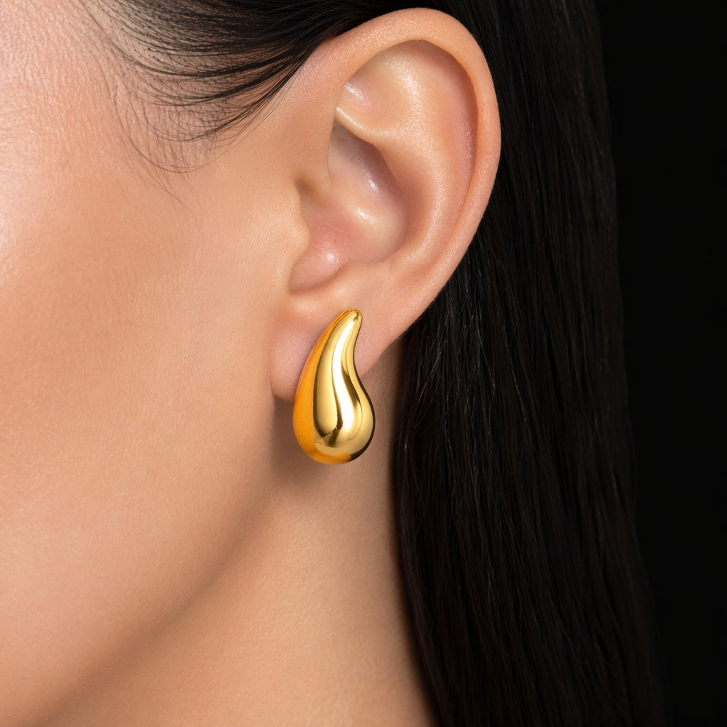 Crescent Moon Star Earring Set
