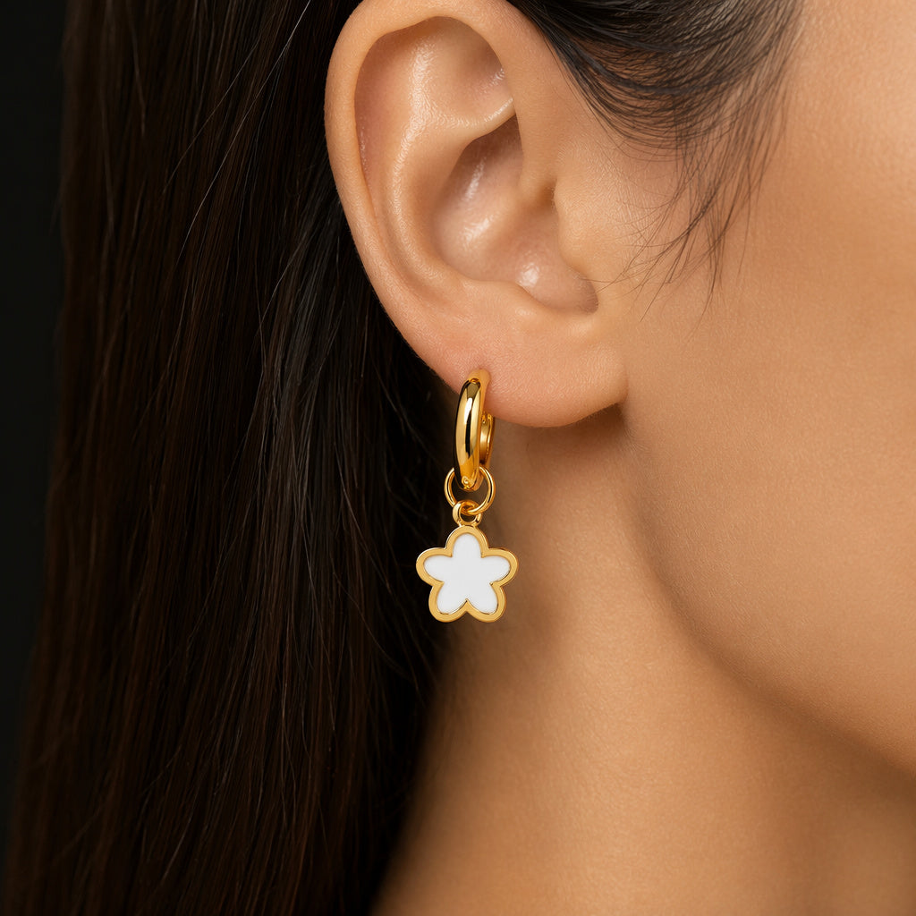 Star Charm Drop Earring Set