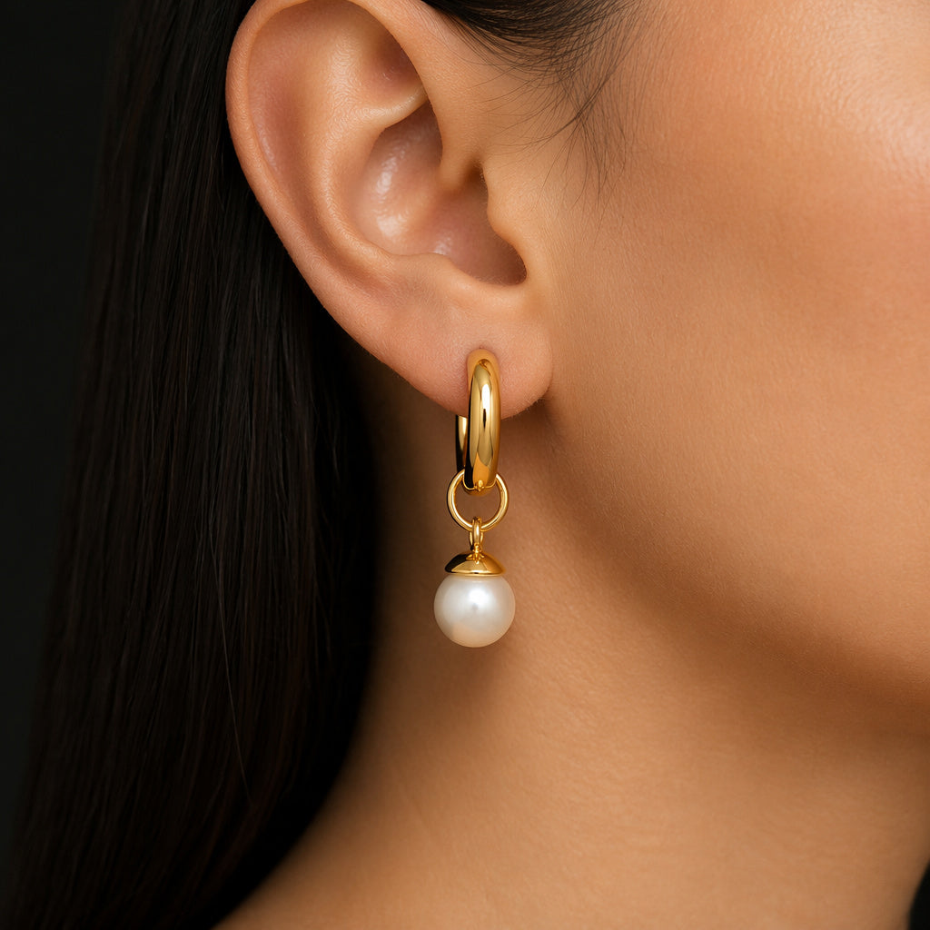 Star Charm Drop Earring Set